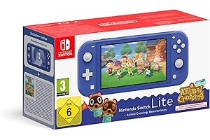Console Nintendo Switch Lite + Animal Crossing: New Horizons (blu)
