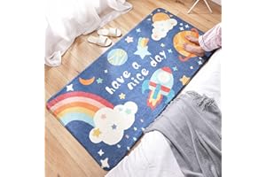MOSHOINOT Tapis de Passage Tapis Runner Moderne Lavables Tapis de décoration Rectangle bébé Tapis Coureur d'enfant Duveteux Tapis pour Enfants Salon Chambre Grands ​Tapis de Jeu Bebe 40 x 120 cm