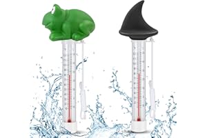 JIASHA 2 Stück Schwimmende Pool Thermometer, Bruchfest Wasserthermometer, Wasser Temperatur Thermometer, Schwimmbadthermometer, Schwimmendes Thermometer für Pool, Badewanne, Schwimmbad und Teich (B)