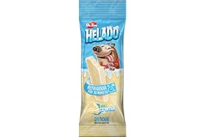 MISTER ZOO - Helado para Perros, Pequeños, Grandes y Medianos, Snacks Premium, Chuches, Premio refrescante, Hecho en la Unión Europea, Contenido 50g (Crema)