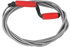 DUBUOZA Spirale Sturatubi,5m x 6mm Stura Lavandini e Scarichi,Molla Sturatubi con Manovella,Perfetto per Cucine e Bagni, per Rimuovere gli intasamenti più Ostinati