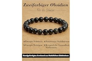 Landorilo Handmade Echte Naturstein Perlen Heilsteine Armband, Damen Herren Chakren Perlenarmband, 8MM Runde Edelstein Yoga Armbänder,Inklusive Ersatzperlen