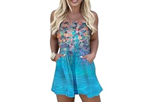 NSICBMNO Bandeau Playsuits with Pockets for Women UK Holiday One-Piece Off Shoulder Jumpsuits Shorts Elastic Waist Strap Playsuit Romper Rompers Strapless Wide Leg Loungewear Beachwear