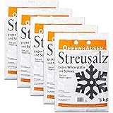 Oppenhäuser Streusalz gegen Winterglätte und Schnee - 25kg (5 x 5kg Sack)