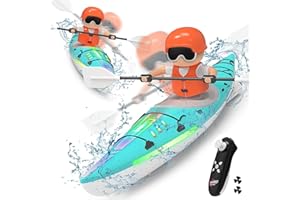 LYtech Bateau télécommandé Enfant RC Bateau de Course avec lumières LED pour Piscines et Lacs 2,4 GHz Haute Vitesse Bateau RC Jouets de Piscine RC Bateau Jouet Cadeaux pour 3+ Garçon Fille