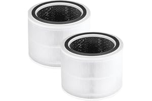 ISINLIVE 2 Pack Core 200S-RF Replacement Filter Compatible with LEVOIT Core 200S Smart WiFi Air Purifier, 3-in-1 HEPA with High Efficiency Core 200S Filter Replacement