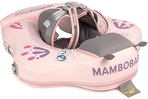 ‎HECCEI HECCEI Schwimmring Baby Mambobaby Nicht Aufblasbarer Schwimmhilfe Weiches Wasserdichtes Schwimmreifen komfortabel Baby Float Perfekt Schwimmtrainer für Kinder 3-24 Monate