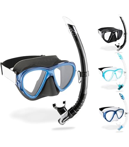 Set Maschera E Snorkel Cressi Samoa + Mexico - Per Snorkeling E Immersioni, Unisex Adulto - Foto 4