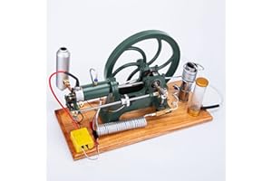 AYAY Retro-Motormodell, RETROL Retro stationär horizontal Viertakt-Wasserkühlung Benzinmotor-Verbrennungsmotor-Modell