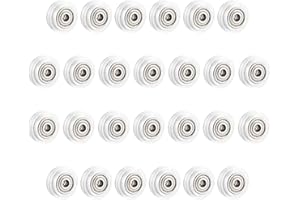 SIMAX3D 3D-Drucker Rollen Polycarbonat V-Slot Laufrollen Rad für Creality Ender 3 3D-Drucker serie (26Stück / Packung)
