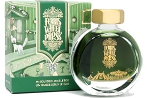 ‎FERRIS WHEEL PRESS Ferris Wheel Press Fountain Pen Ink | Everyday Ink Collection | Dark Green with gold shimmer | 38ml