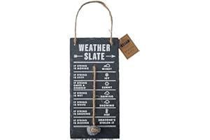 CGB Giftware | 'Weather Slate' Hanging Sign | Humorous Weather Reader | Forecaster Station | Gift For Your Home | Loft Range | GB07044