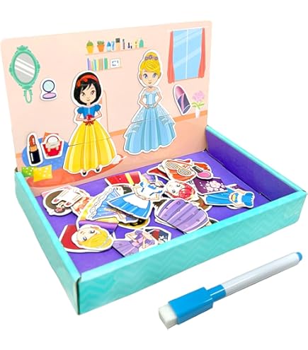 Imu00e1n Magnu00e9tico De Vesti Pincesa Muu00f1eca Juguete Educativo