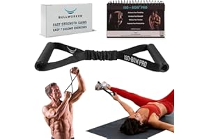 Bullworker Iso-Bow Pro - Isometric Exercise Equipment: Self Resistance Stretching Strap & Workout Equipment, Portable Home Gym Exercise Straps - Yoga, Pilates, Mobility & Strength Training