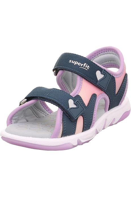 Superfit Sparkle 1009010 – Sandali Per Bambine E Ragazze In Pelle, Chiusura A Strappo, Suola In Poliuretano