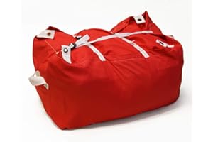 Commercial Linen Laundry Hamper Bags | X-Large Heavy Duty Washable and Reusable | CarebyMail Healthcare (Red)