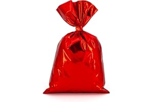 Italpak Buste Metallizzate Soft 50 pz, Colore Rosso, 20x35cm, X204002203500