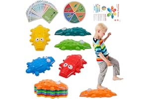 ‎ARK MIIDO Balanciersteine für Kinder, Rutschfeste Stapelsteine Balanciersteine für Innen und Außen, Kinder Gartenspielzeug zur Förderung von Balancev Koordination 11 Stück