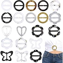 thumbnail image 2 of HESTYA 4 Pcs 80s T Shirt Clips 80s Accessories For Women Plastic Dress Scarf Ring Fashion Shirt Clips For Women Clothing 2 of 14