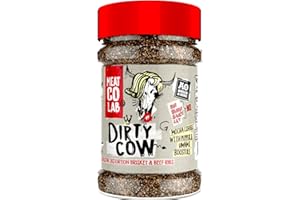 ANGUS & OINK Angus et Oink | Sale Boef De Vache BBQ Rub | Parfait pour la poitrine et les côtes de bœuf | Café frais, sucre javanais, chipotle et plus | Force de saveur inégalée | 220G