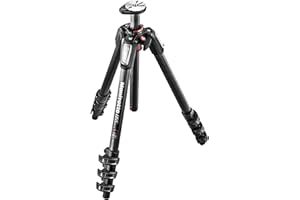 Manfrotto 055XPRO 4-Section Carbon Fiber Camera Tripod, Photographic Accessories, Travel Tripod for Mirrorless, DSLR for Content Creation and Professional Photographer