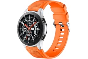 Mastten Silikonowy pasek 22 mm kompatybilny z Samsung Galaxy Watch 3 45 mm/Galaxy Watch 46 mm/Huawei Watch GT2 46 mm, miękki silikonowy zamiennik paska dla mężczyzn i kobiet