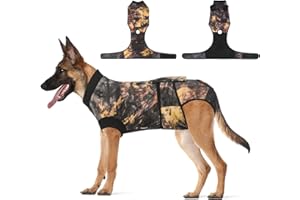 Jiupety Weich Hundebody Nach Op, Einteiler Hundebody Nach Op Hündin, Atmungsaktiv Anti-Wundlecken Op Body Hund Kastration Hündin, Body für Hund Nach Op, Hundebody Nach Kastration Rüde, Tie-Dye XL