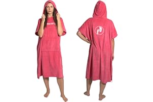 Two Bare Feet Microfibre Towelling Changing Robe for Adults – Lightweight Towel Poncho for Easy Changing, Quick-Dry Beach Cover-Up, Surfing & Swimming Accessory