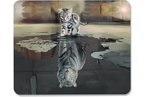 GLANDOTU Gamingowa podkładka pod mysz – podkładka pod mysz 260 x 210 × 3 mm – podkładka pod mysz z motywem, antypoślizgowa gumowa podstawa, podkładka pod mysz ze specjalną powierzchnią poprawia