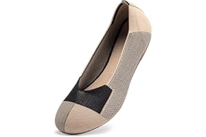Frank Mully Women's Ballet Flats Slip On Knit Dress Shoes Pumps Shoes Round Toe…