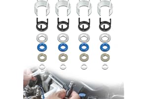Raheem Car Petrol Injector Rebuild, Fuel Injector Seal Repair O Ring Kit Compatible for Audi VW 4 Set 06H998907A