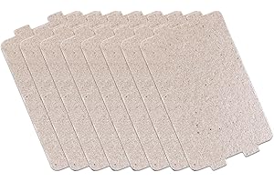 SEWOKON 8 Stück Glimmerplatte Mikrowelle, 11.6 x 6.6 cm Mikrowellen folie, Ersatz-Reparatur-Zubehör