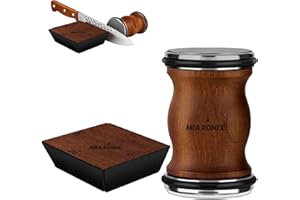 MIAXONIX Rolling Knife Sharpener for Kitchen - Home or Professional Use Sharpening Tool Kit for All Blade Types, Manual Safe Operating - Durable Diamond & Ceramic Honing Discs