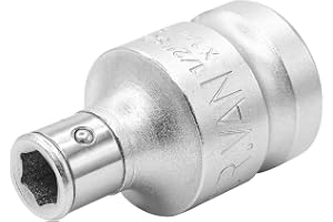 DAKCOS Fyrkantsadapter 1/2" till 1/4" för bits, med låskula