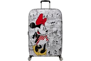 American Tourister Wavebreaker Disney FL - Spinner L, Koffer, 77 cm, 96 L, Mehrfarbig (Minnie Comics White)