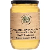 Raw Farm Organic Acacia Honey - 900g - Direct from Beekeeper, Single Origin from Europe