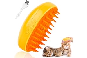 Byffoer Szczotka Parowa dla kotów z parowy, 3 w 1, Szczotka do Wolosów Długich i Krótkich Wolosów