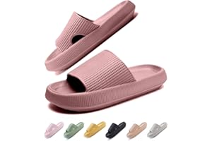 IDEINER Ciabatte Nuvola Donna Uomo Morbide Pantofole Estive Suola Alta Gomma Casa Slides Doccia Antiscivolo Eva Slippers Unisex Taglia EU 36-47