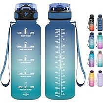 Borraccia Motivazionale Per Bambini 0.5L Con Indicatore Tempo - Senza Perdite, Facile Da Pulire, Viola - Foto 5