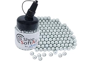 Area Shopping Pallini Softair 6mm Metallo Fucile Pistola 1000BB Lucide + Portapallini Omaggio