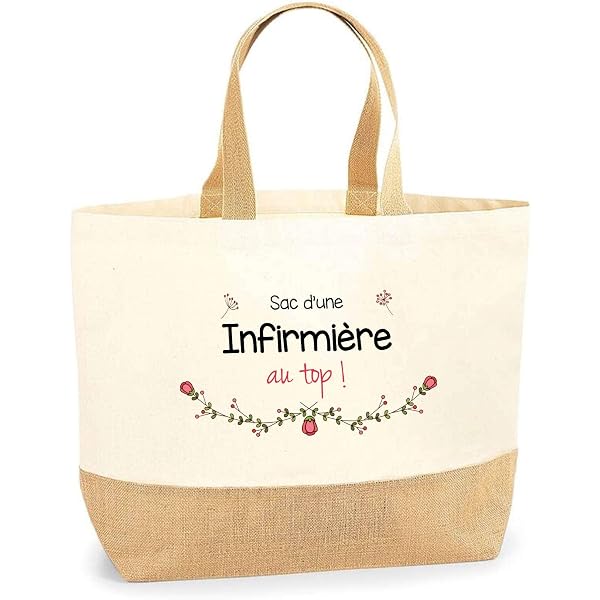 Sac aide soignante Ministère de la Magie | Cabas de Plage Courses Coton et Toile de Jute Idée Cadeau Femme, Beige, L Sac aide soignante Ministère de la Magie | Cabas de Plage Courses Coton et Toile de Jute Idée Cadeau Femme, Beige, L