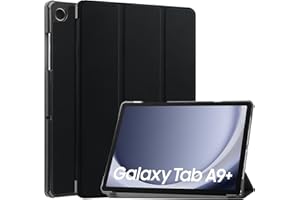 Vakarey Ultra Sottile Custodia Cover Tablet per Samsung Galaxy Tab A9+ Plus 11 Pollici 2023 SM-X210/SM-X216/SM-X218,Nero