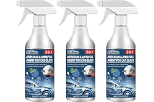 AIYING 3X Spray Anti Buée 60ml, Agent Anti-buée Anti-Pluie pour Voiture, Pare-Brise, Miroirs et Lunettes Natation, Spray Anti Pluie Voiture, Agent Revêtement pour Vitres Et Miroirs Automobiles