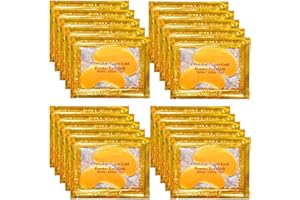 OVALA 21 Pairs Gold Eye Mask Collagen Eye Gel Pads Under Eye Mask for Puffiness and Dark Circle Under Eye Patches for Women and Men, 24k Gold (21 Pairs Boxed)
