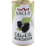 Saclà, OlivOlì, Olive Nere Denocciolate, Ideali per Insalate e per Arricchire i Tuoi Piatti, Lattina, 330g (150g sgocciolato)