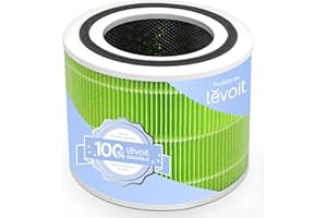LEVOIT - Filtro di Ricambio per Muffe e Batteri, 3 in 1 HEPA, Carbone Attivo ad Alta Efficienza, Core 300-RF-MB