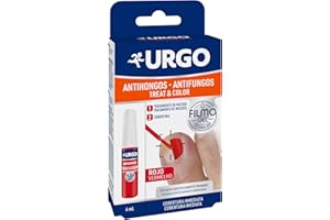 Urgo - Treat & Color Filmogel® Rojo- Tratamiento de los hongos en las uñas (onicomicosis o micosis de la uña) - Fórmula 2 en 1 anti-hongos con color rojo - Frasco de 4 ml