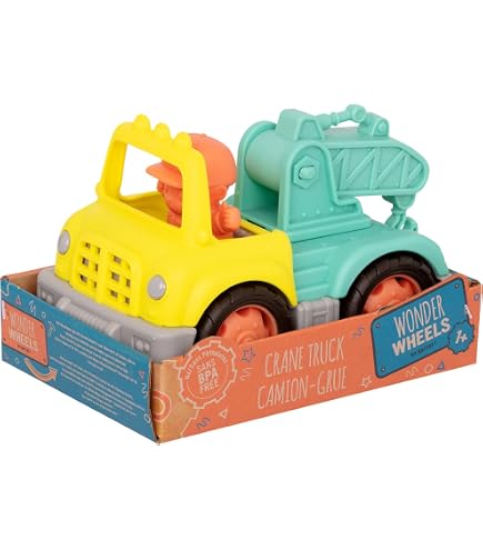 Camión Hormigonera WonderWheels Para Niños, Ruedas Resistentes, Juguete De Obra Y Construcción, Color Surtido