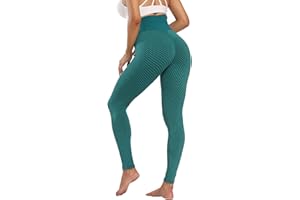 Merlvida Sport Leggings Damen High Waist, Anti Cellulite Push up Leggins Blickdicht mit Bauchkontrolle - Weich Elastisch Yogahose Sporthose Damen, Slim Sportleggins Boom Booty Leggings für Damen