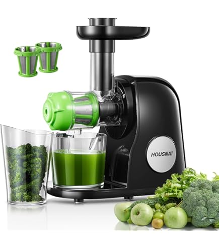 Cold Press Juicer, 200W Masticating Slow Juicer 4.3" Large Feed Chute Fit Whole Fruits Vegetables Upgraded Auger Tritan Material Bpa Free Juice Recipes